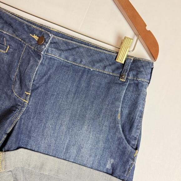 Witchery Australia Denim Shorts Womens Size 10 Dark Wash Blue Short‎ Cute Comfy - Picture 8 of 10